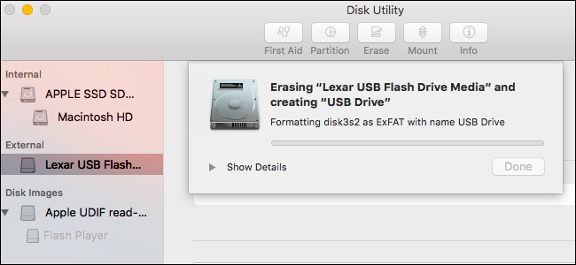 disk utility mac formating for windows compatability